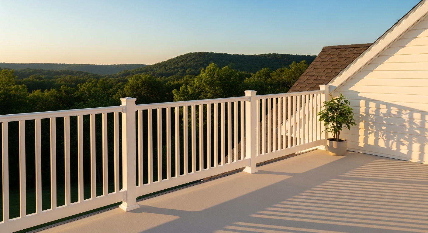 Vinyl Mesh Railing Top-Rated Vinyl Railing In Missouri | Build & Install