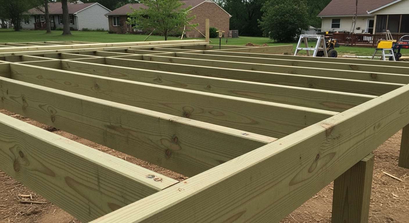Treated Lumber Framing