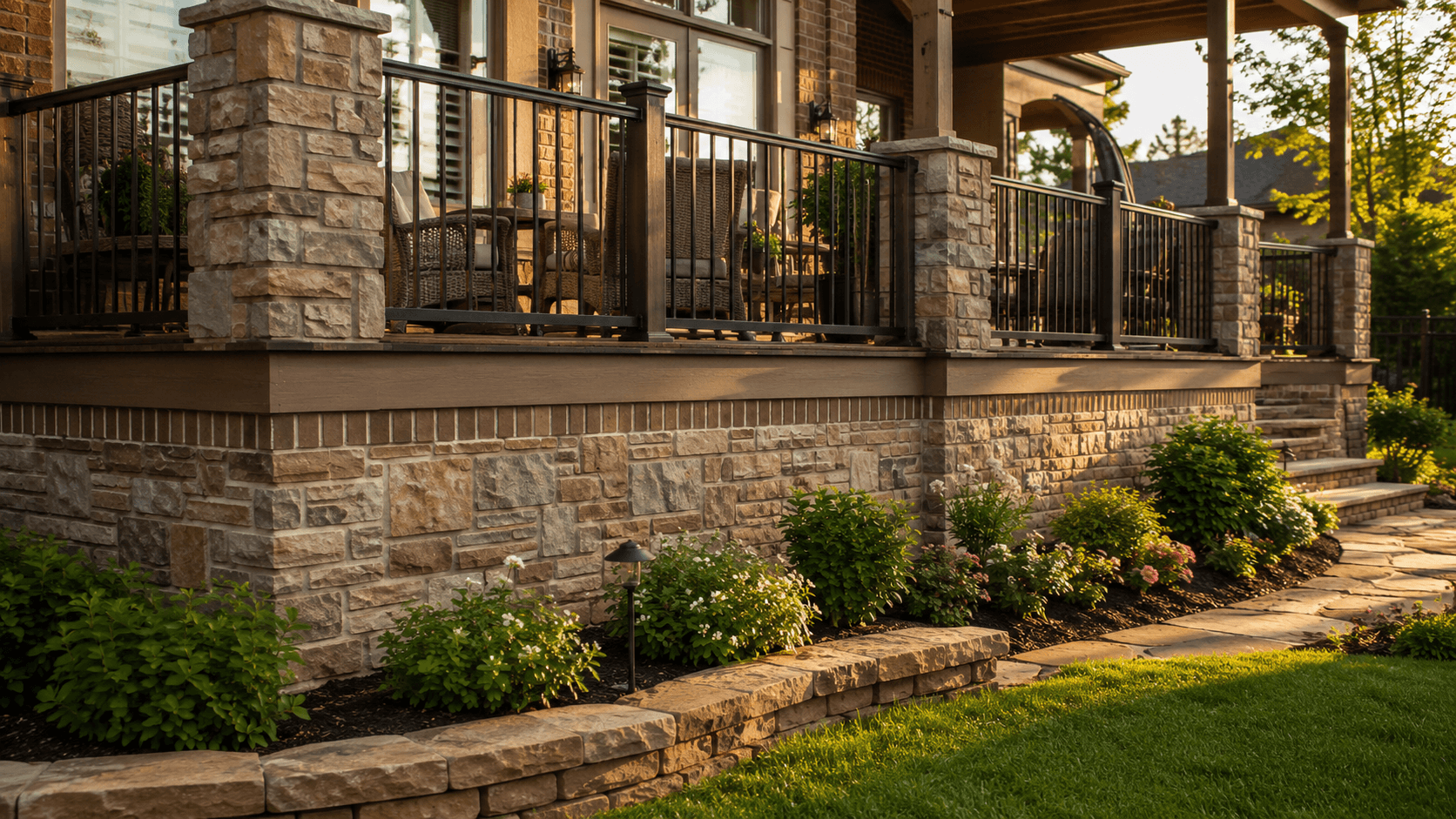 Stone or Brick Skirting