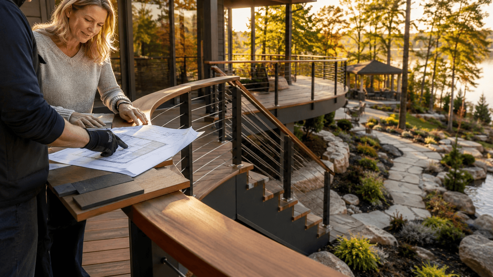 Custom-Built Cable Railing