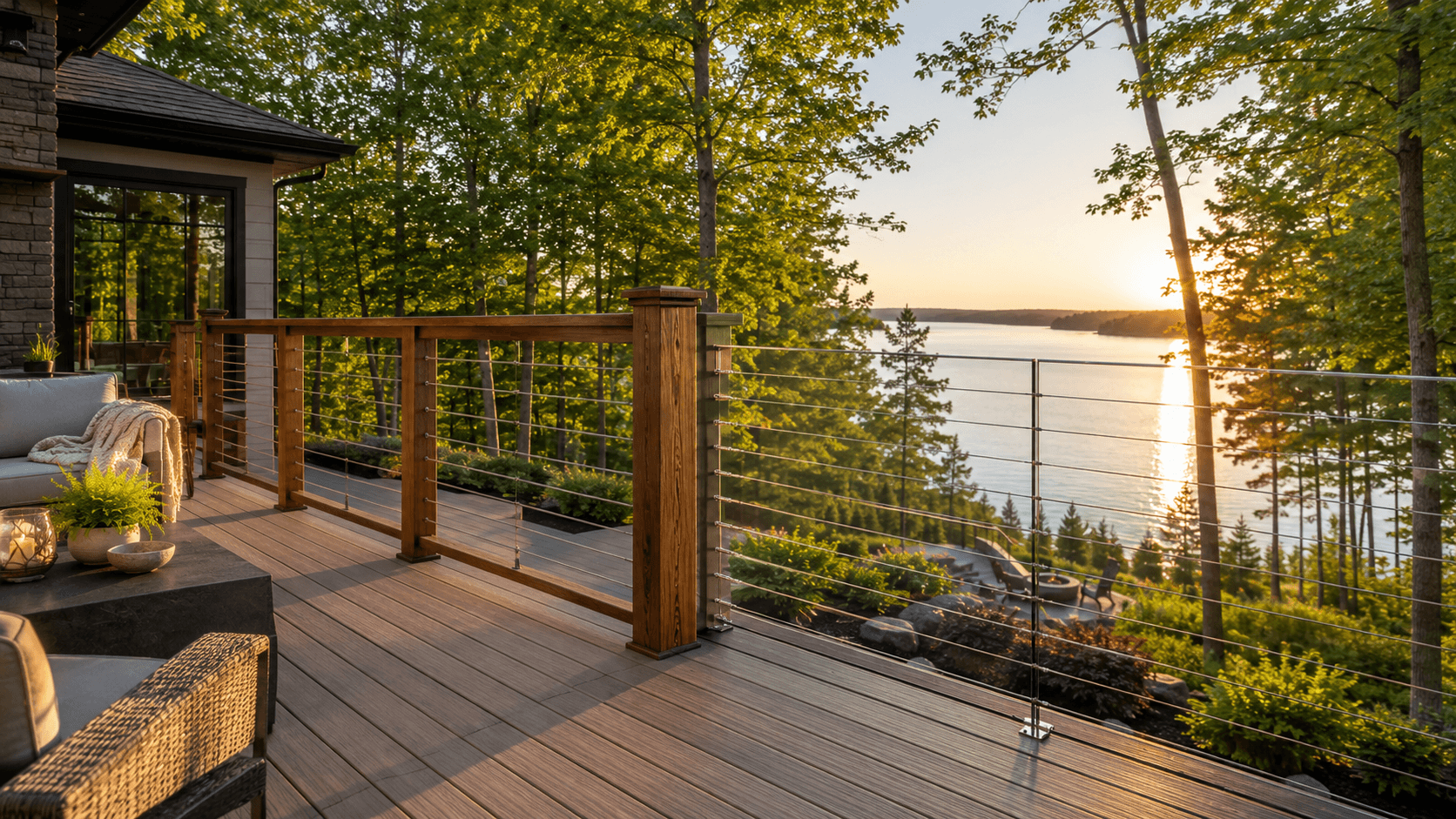 Framed vs Frameless Cable Railing