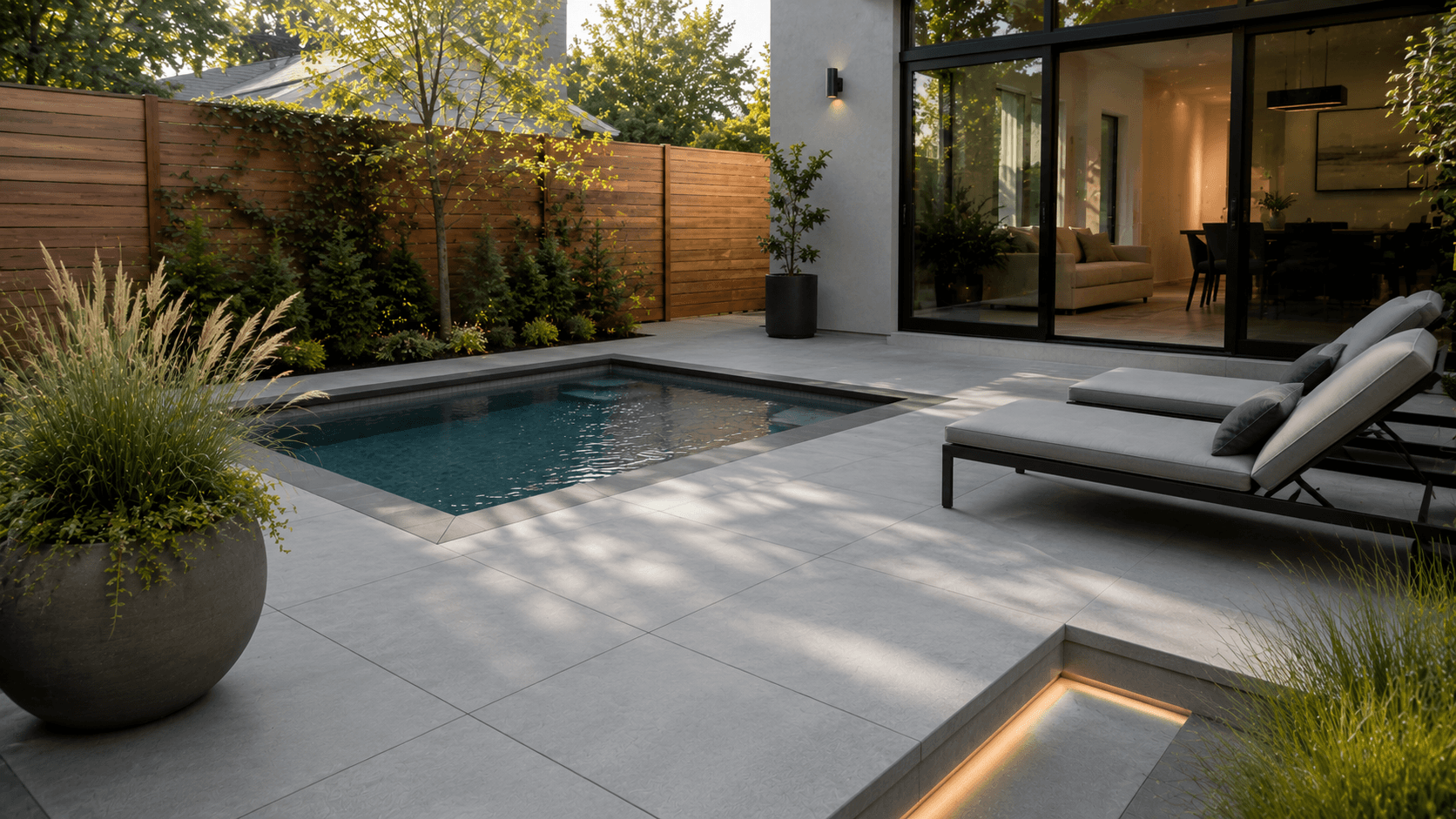 Minimalist Pool Deck Design